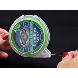Bead Buddy 49 Strand Beading Wire, Bright 15ft .024 Inches-Soft, Flexible and Strong Beading Wire-Jewelry Making Tools