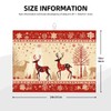 Christmas Elk Pattern Dish Drying Mats for Kitchen Counter Reversible