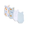 Chicco Baby Unisex Sleeveless Cotton Bodysuits Set, lightblue