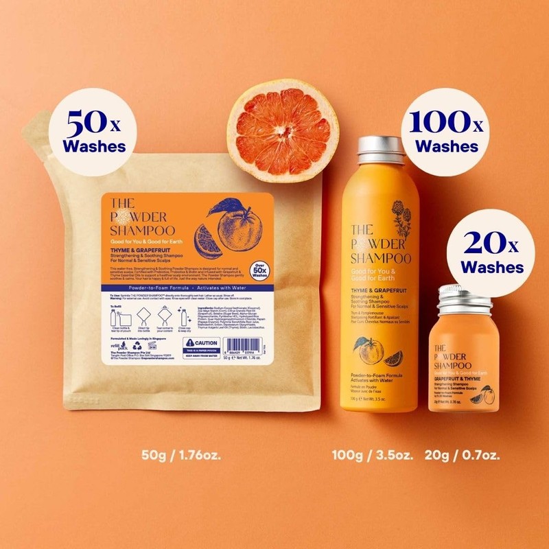 The Powder Shampoo - Powder Shampoo Aluminum Bottle Strengthening &