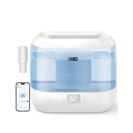 Dreo Humidifiers for Bedroom, Top Fill 4L Smart Cool Mist Humidifier with Oil Diffuser, Cartridge, Nightlight, 36H Runtime, Quiet Ultrasonic Humidifiers for Home, Baby Nursery, Plants, Office, HM311S