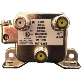 Extreme Broadband Engineering LOT OF 2 Extreme Broadband BDS102VF 2-Way Digital Coaxial Vertical Splitter