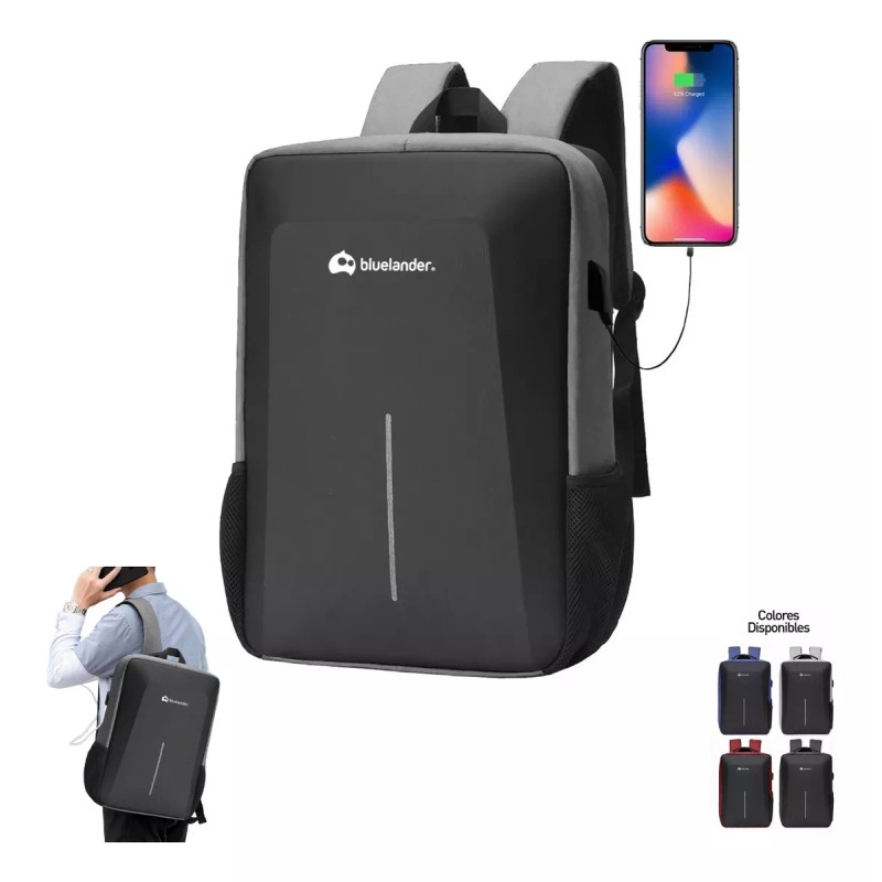 Bluelander Mochila Antirrobo De Gran Capacidad Cargador Usb Impermeable