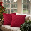 CJWLKJ 2Pcs Soft Faux Fur Throw Pillow Covers 18x18 -
