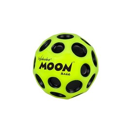 Sunflex® x Waboba® Moon Ball Yellow | Jumping Ball | Jumping Rubber Ball | Play Ball | Ball Crater Creates Popping Sound | Easy to Grip | Bouncing Ball for Children