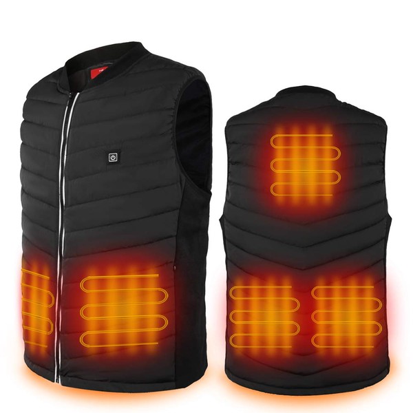 Hoson Lightweight Heated Vest for Men and Women,USB Charging Battery Included Heated Jacket,