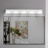 5-Light LED Modern Bathroom Vanity Light Fixture Matte Chrome Modern