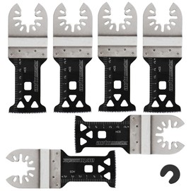 ACTOMASTER HCS Wood/Drywall Oscillating Saw Blades for Oscillating Tool Multitool, Pack of 6