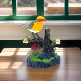 Elektronischer Simulationsvogel Als Haustier - Spielzeug Vogel Mit Zwitschern Stiftehalter - Beweglicher Realistischer Vogel Für Ostern Weihnachten Schreibtisch Wohnzimmer
