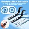GWMWON Llantitas Bicicleta Llantas Entrenadoras,Ruedas de Entrenamiento LED