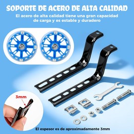 GWMWON Llantitas Bicicleta Llantas Entrenadoras,Ruedas de Entrenamiento LED