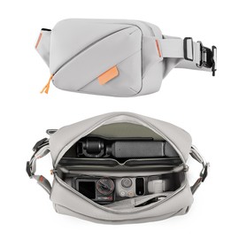 YDW All-in-One Waterproof Storage Bag for DJI Pocket 1/2/3/ DJI ACTION2/3/4/5Pro/DJI OM series and All kinds of electronic accessories etc.Large Capacity Travel Cord Organizer