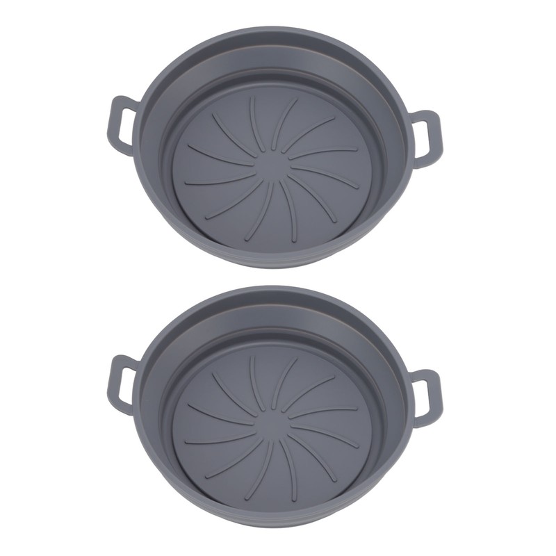 2 PCS Fryer Silicone Basket Nonstick Silicone Liners Fryer Pot