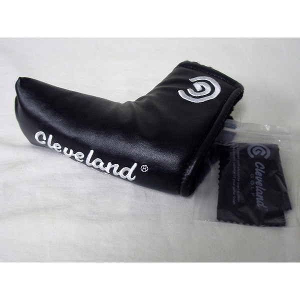 Cleveland Classic Collection Putter Headcover (Black) Golf Club Cover & Rag