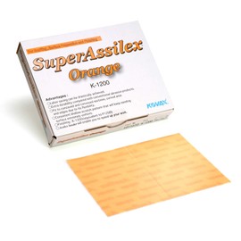 Super Assilex Flexible Sanding Sheets, Orange K-1200, Hook & Loop, 191-1510, 25 Sheets