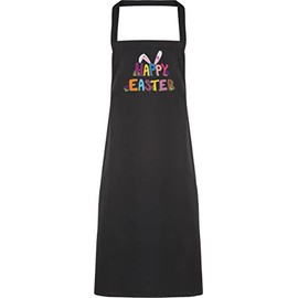 Hippowarehouse Happy Easter Colourful Egg Bunny Ears Apron kitchen cooking painting DIY onesize adult