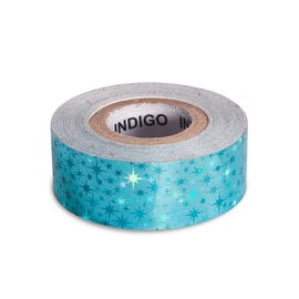 DRUNA Nastro Adesivo Ginnastica Ritmica STARS Indigo 20mm*14m | Nastro Decorativo per Mazze & Cerchi | Personalizza e Proteggi i tuoi Attrezzi (Turchese)