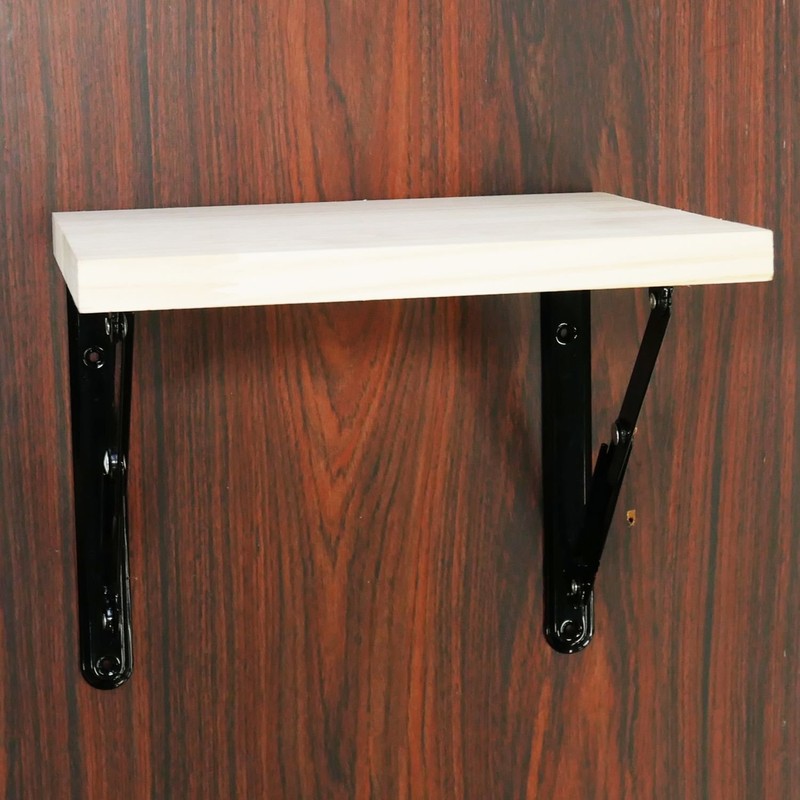 Tanner Folding Metal Shelf Brackets, Set of 2