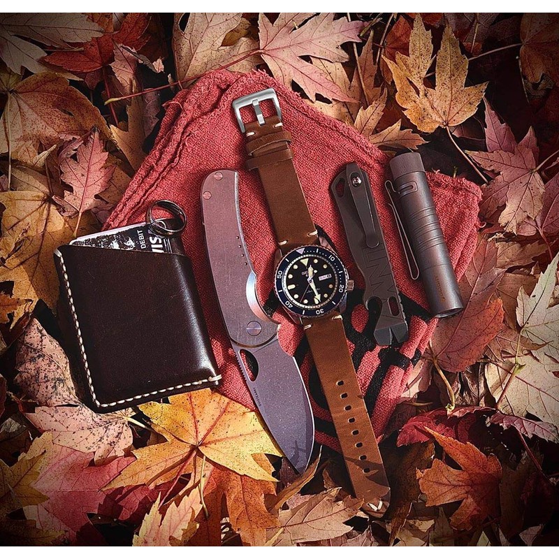 Leather Watch Bands, Horween Leather Watch Strap for Men 18