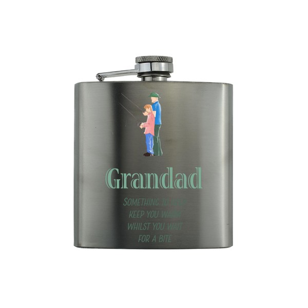 Stainless Steel Grandad Fishing Flask - A Perfect Fathers Day