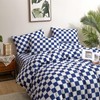 Houseri Royal Blue & White Buffalo Plaid Bedding Set -