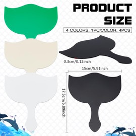 NBEADS 4 Stk. 4 Farben Wimperntechniker Foto-Requisite, Beauty Handle Acryl Lash Tech Foto Requisite für Wimperntechnikerzubehör Wimpernzimmer, 15x17.5cm