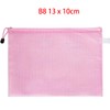 Plastic Wallets B8 File Folder Document Mesh Zipper Bags Zip