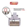 ITBEBE 100 piezas - Conector RJ45 CAT6 chapado en oro