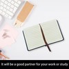 sesameless Pocket Notebook, A7 PU Leather Cover Small Pocket Notebook