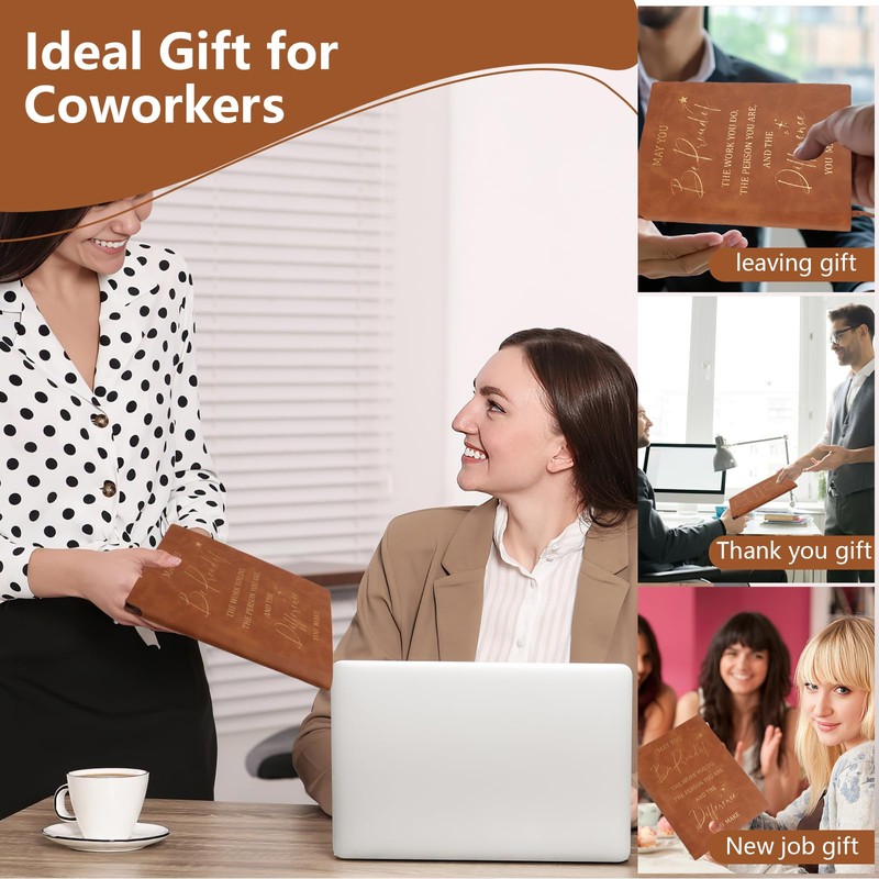 Leaving Gifts for Colleagues Women, A5 Inspirational Notebook and Pen