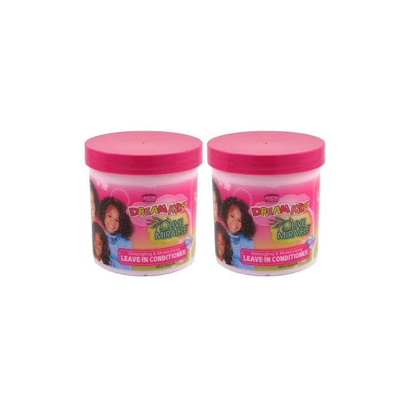 African Pride Dream Kids Olive Miracle Leave-In Conditioner 15 oz(Pack