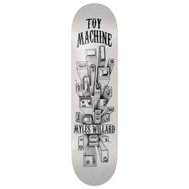 Toy Machine Skateboard Deck Willard City White 8.38" x 32"