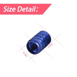 Aluminum Alloy Tire Valve Stem Caps, 4 Pack Universal Car Wheel Tire Valve Caps, Universal Stem Covers for Cars Trucks Motorcycles SUVs and Bikes (Blue/4PCS)
