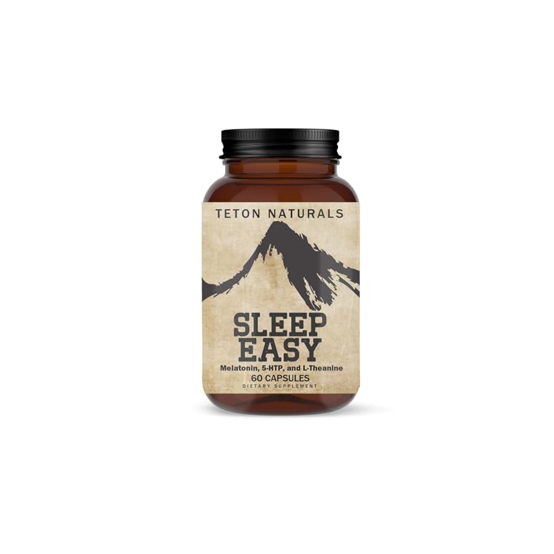 Teton Naturals Sleep Easy Supplements 60 Capsules