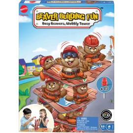 Mattel Games Juego de Mesa Castores Movedizos para niños de 6 años en adelante