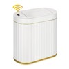 ELPHECO Bathroom Trash Can with Lid Butterfly, Motion Sensor Trash