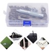 100pcs Bronze Round Eyelet Punch Die Tool Kit DIY Eyelets