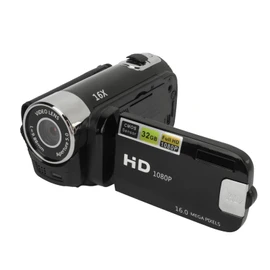 1080P Video Camera, 16MP Camcorder, 16X Digital Zoom, Vlogging Camera with Fill Light, 1/4 Inch Thread Hole, 2.4 Inch Rotatable Screen, USB Recorder (-2214230150511)
