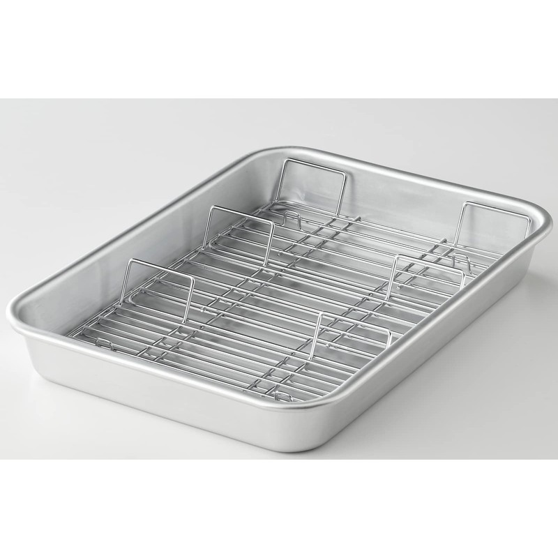 Taniguchi Metal Bat Tray, Deep Type, Made in Japan, M,