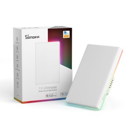 SONOFF T5 Interruptor de Pared Inteligente, Interruptor de Luz Táctil WiFi, Interruptor Fuego Cero，el Panel es Extraíble y Reemplazable, Modo de Iluminación Ambiental, Efectos de Luz T5-1C-120