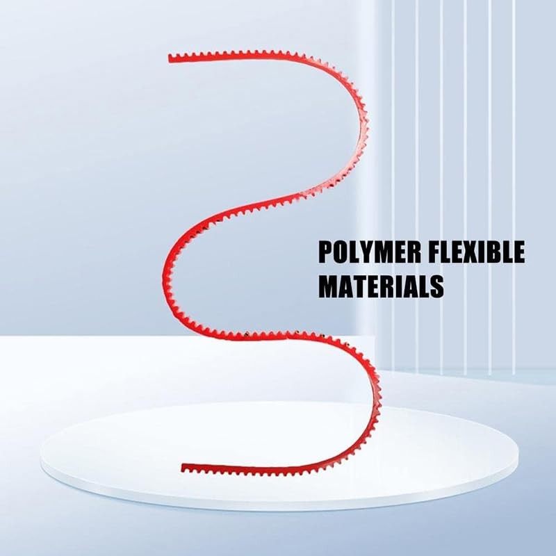 Woodworking Profiling Strip with Gear-Driven Chain - 1.98m Flexible Polymer