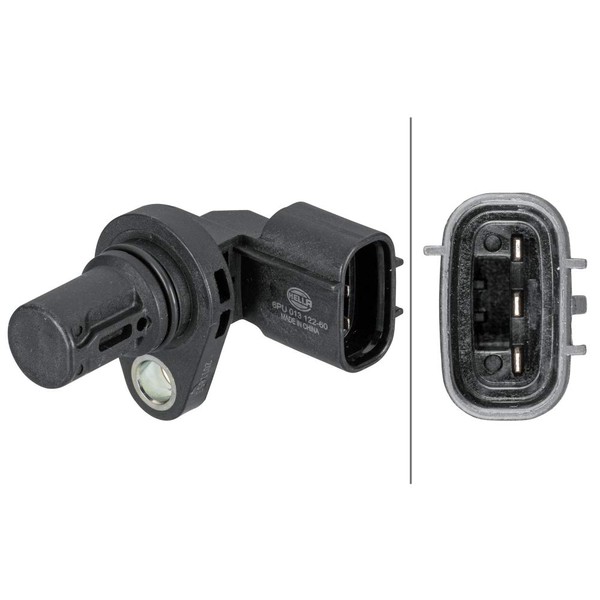 HELLA 6PU 013 122-601 Sensor, crankshaft pulse - 3-pin connector