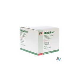 LOHMANN & RAUSCHER METALLINE COMPRESSE DRAINAGE STER  6X7CM 50 23093