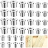 XTUDOU® Pack of 32 Wooden Dowels Centring Tips, Solid Dowel