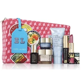 Estée Lauder 7-pc Estee Lauder Revitalizing Supreme cream Cleanser SERUM Mascara Lipstick set