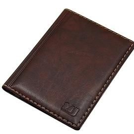 MJ Design Germany Elegant ID / Credit Card Holder with Contrasting Stitching, 4 Compartments, Made in the EU Ausweistasche Multicolour