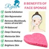 Facial Sponges Compressed Natural Cellulose Sponge for Face Cleansing Exfoliating