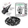 ecoSpikes Stainless Steel Track and Cross Country Spikes (1/2" Black,
