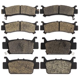 NICHE Brake Pad Kit for Honda Pioneer 1000 1000-5 06451-HL4-A01 06452-HL4-A01 Complete Organic