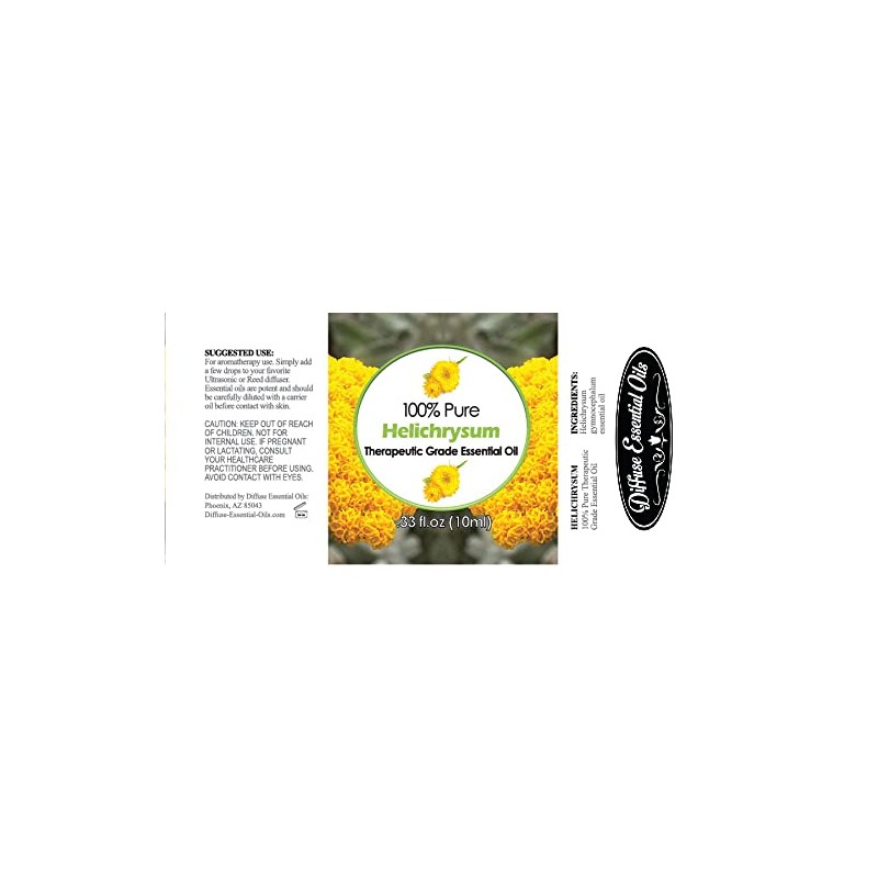 Diffuse Essential Oils 10ml - Helichrysum Essential Oil - 0.33